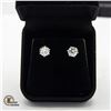 Image 1 : 2.30 CARAT MOISSANITE EARRINGS SET IN 925 SILVER