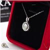 Image 2 : GRA CERTIFIED MOISSANITE STONE PENDANT NECKLACE