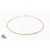 Image 1 : 18K YELLOW GOLD 18.1 GRAM OMEGA STYLE NECKLACE