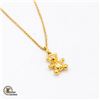 Image 1 : 18K YELLOW GOLD BEAR DESIGN PENDANT ACCOMPANIED