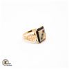 Image 2 : ESTATE 10 KT YELLOW GOLD RING - SIZE 8.5