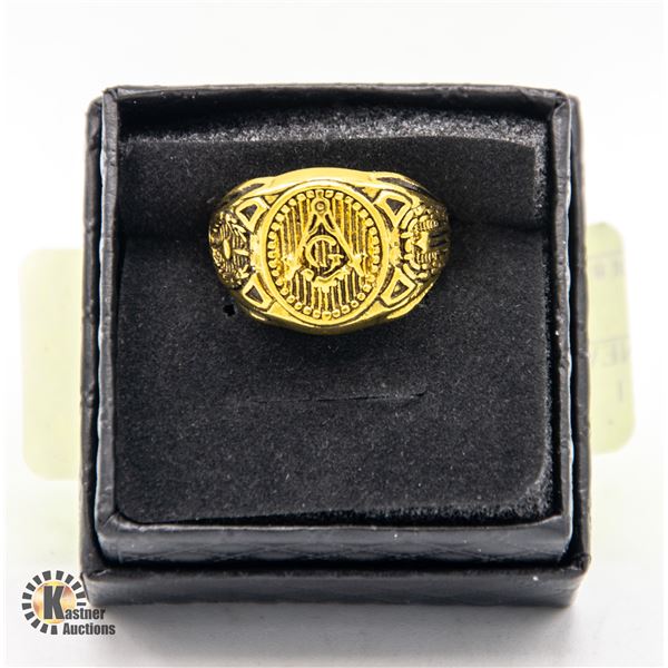 NEW MENS FREEMASON RING SIZE 11