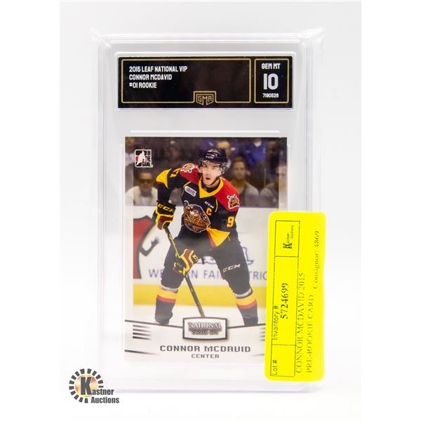 CONNOR MCDAVID 2015 PRE-ROOKIE CARD