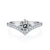 Image 3 : 1 CT GRA CERTIFIED MOISSANITE 925 SILVER SIZE 7