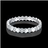 Image 2 : CLASSIC HONEYCOMB STYLE S925 MOISSANITE RING