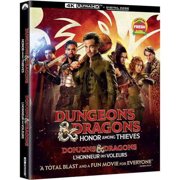 NEW 4K ULTRA HD  DUNGEONS & DRAGONS - HONOR AMONG