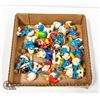 Image 1 : BOX WITH 16 VINTAGE/COLLECTIBLE SMURFS BY