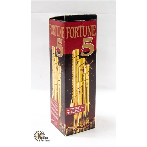 NEW FORTUNE 5 BRASS PERSONAL SAVINGS BANK TOWER