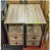 Image 1 : NEWLY ASSEMBLED 24"X12"X24" SIDE TABLES W/ DRAWERS