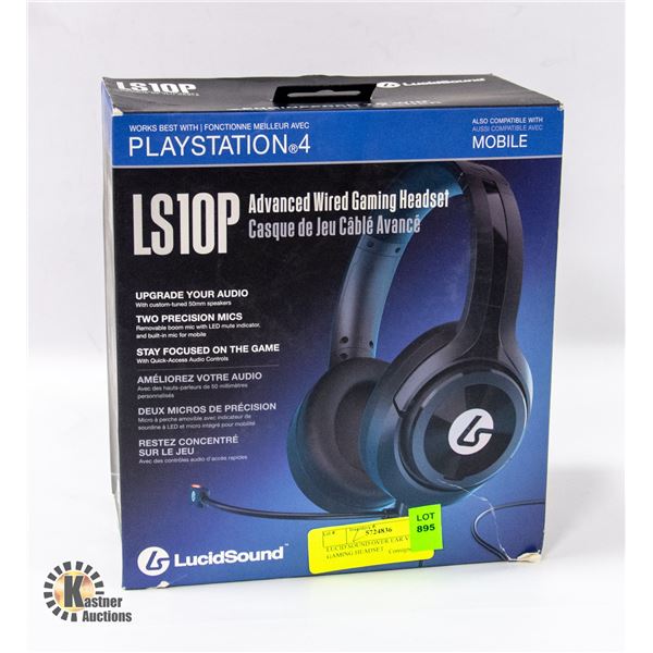 LUCID SOUND OVER EAR VIDEO GAMING HEADSET