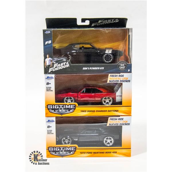 SET OF 3 NEW COLLECTIBLE DIE CAST CARS -