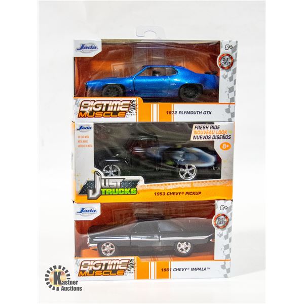 SET OF 3 NEW COLLECTIBLE DIE CAST VEHICLES -