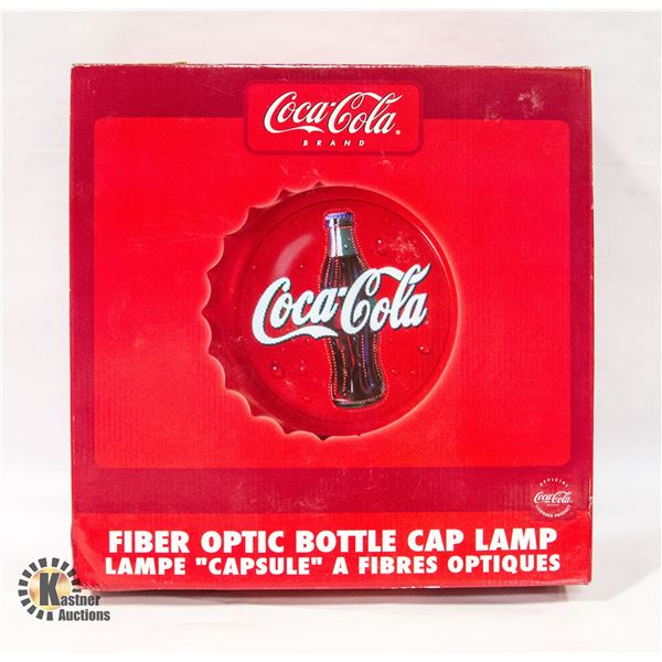 COCA-COLA FIBER OPTIC BOTTLE CAP LAMP