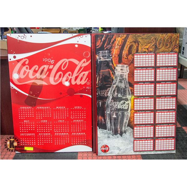 SET OF 4 COCA-COLA WALL HANGINGS