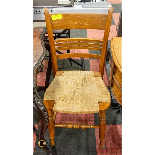 ESTATE WOODEN KITCHEN CHAIR