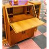 Image 2 : TEAK MIXED WOOD SECRETARY W/GLASS DOOR
