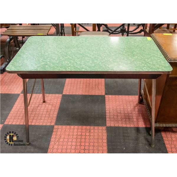 RETRO GREEN ARBORITE TABLE