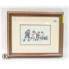 Image 1 : FRAMED "WINNING SIDE" PRINT BY DOROTHY FRANCIS