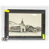 Image 1 : 1972 DUNVEGAN, AB "ST CHARLES MISSION" FRAMED