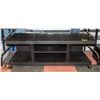 Image 1 : TV CONSOLE BLACK 49" X 17" X 15" ON WHEELS
