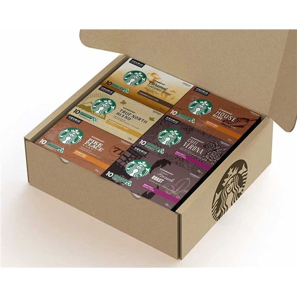 NEW CASE OF STARBUCKS KCUP VARIETY PACK - 6 BOXES