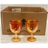 Image 1 : 12 MARIGOLD LUSTRE DRINK GOBLETS