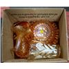 Image 1 : BOX OF ASSORTED MARIGOLD CARNIVAL GLASS PIECES