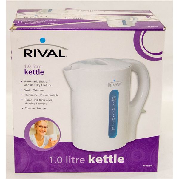RIVAL 1 LITRE KETTLE IN BOX