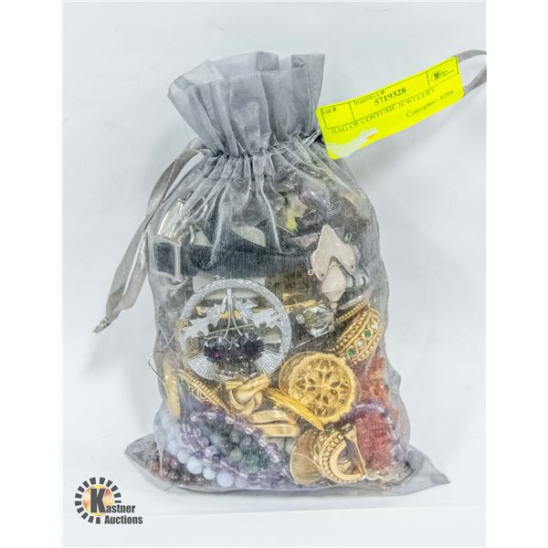 BAG OF COSTUME JEWELERY