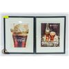 Image 1 : PAIR OF FRAMED COCA-COLA PICTURES
