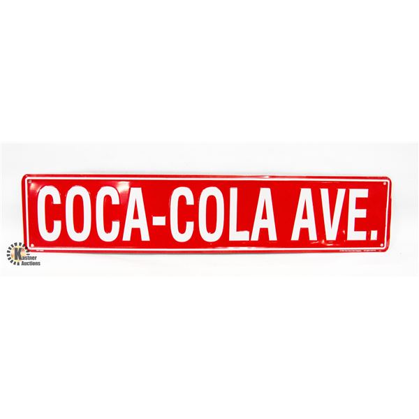 COCA-COLA AVE METAL SIGN