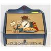 Image 1 : HAND PAINTED WOODEN BREAD BOX