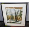 Image 1 : TREE PICTURE FRAMED - **PICTURE IS FLOATING**