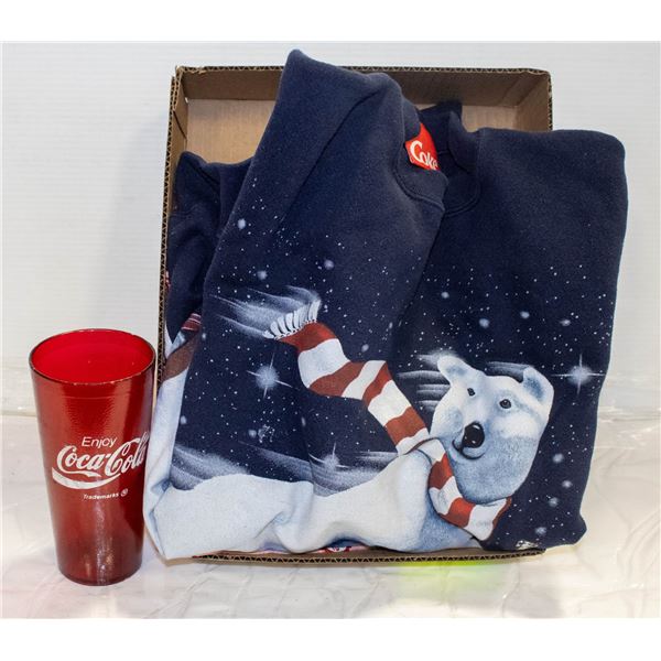 FLAT OF COCA COLA XL POLAR BEAR SWEATER/ LRG SLEEP