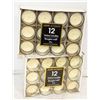 Image 1 : 2 PACKS OF 12 VOTIVE CANDLES
