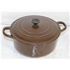 Image 1 : LE CREUSET CAST IRON ENAMELLED DUTCH OVEN WITH LID