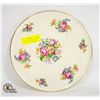Image 1 : VINTAGE ROYAL TUDOR CAKE PLATE 11" FLORAL PATTERN