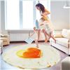 Image 5 : 180CM FRIED EGG PRINT FUNNY FOOD BLANKET
