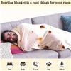 Image 3 : 180CM BURRITOS TORTILLA PRINT FUNNY FOOD BLANKET