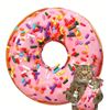 Image 2 : 180CM PINK DONUTS PRINT FUNNY FOOD BLANKET