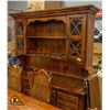 Image 1 : 2PC SIDEBOARD W/ HUTCH- 4 DOOR BOTTOM STORAGE &