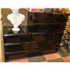 Image 1 : 2PC BLACK 5 DR TALLBOY DRESSER 70"T X 36"W X18"D