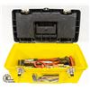 Image 2 : STANLEY YELLOW TOOL BOX W/ VARIOUS HANDTOOLS