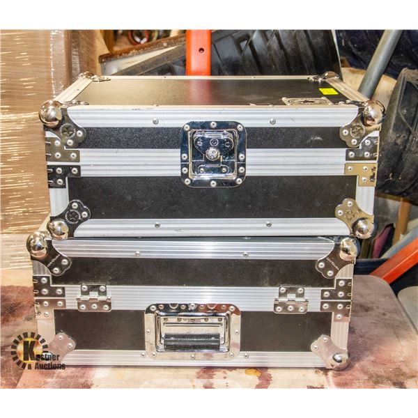 TWO HARDSIDE LUGGAGE SUITCASES