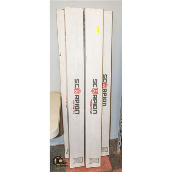5 NEW ROLLS OF COMMERCIAL WINDOW FILM