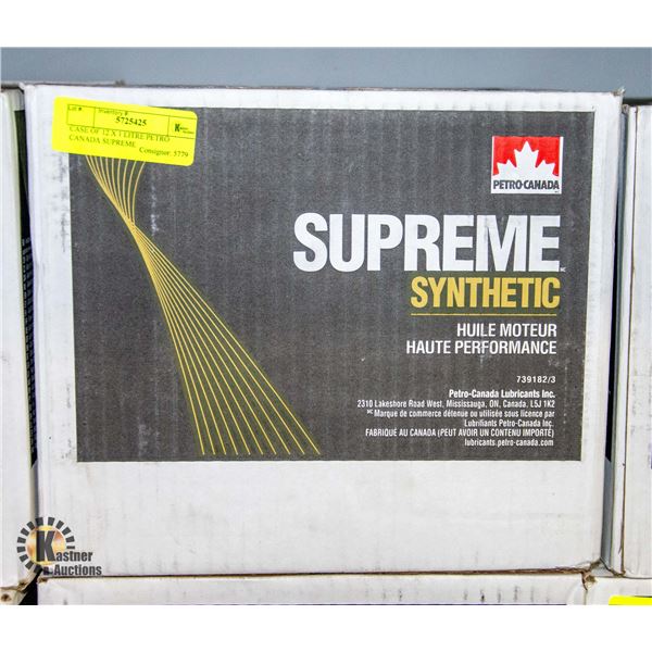 CASE OF 12 X 1 LITRE PETRO CANADA SUPREME