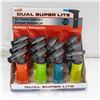 Image 1 : 12 PACK NEW DUAL SUPER LITE JET FLAME LIGHTERS