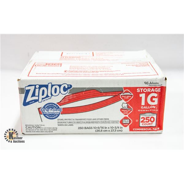 ZIPLOC STORAGE BAGS SIZE 1 GALLON 10 9/16"