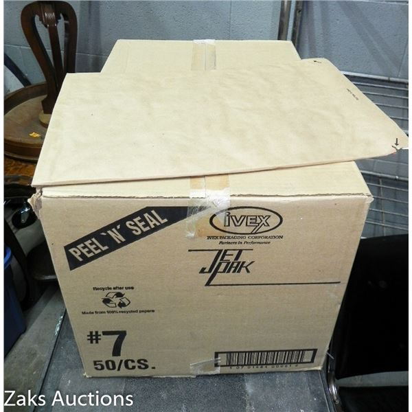 FULL CASE OF #7 JET PACK PEEL N SEAL SHIPPING BUBBLE MAILERS