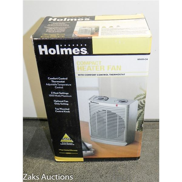 HOLMES COMPACT HEATER FAN IN BOX